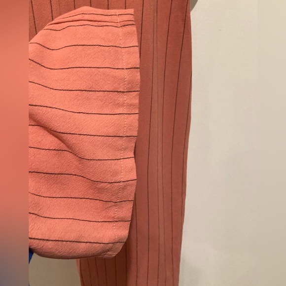 NWT, Urban Romantics Striped Jumper/Romper, Size XS, Coral - Picture 2 of 11
